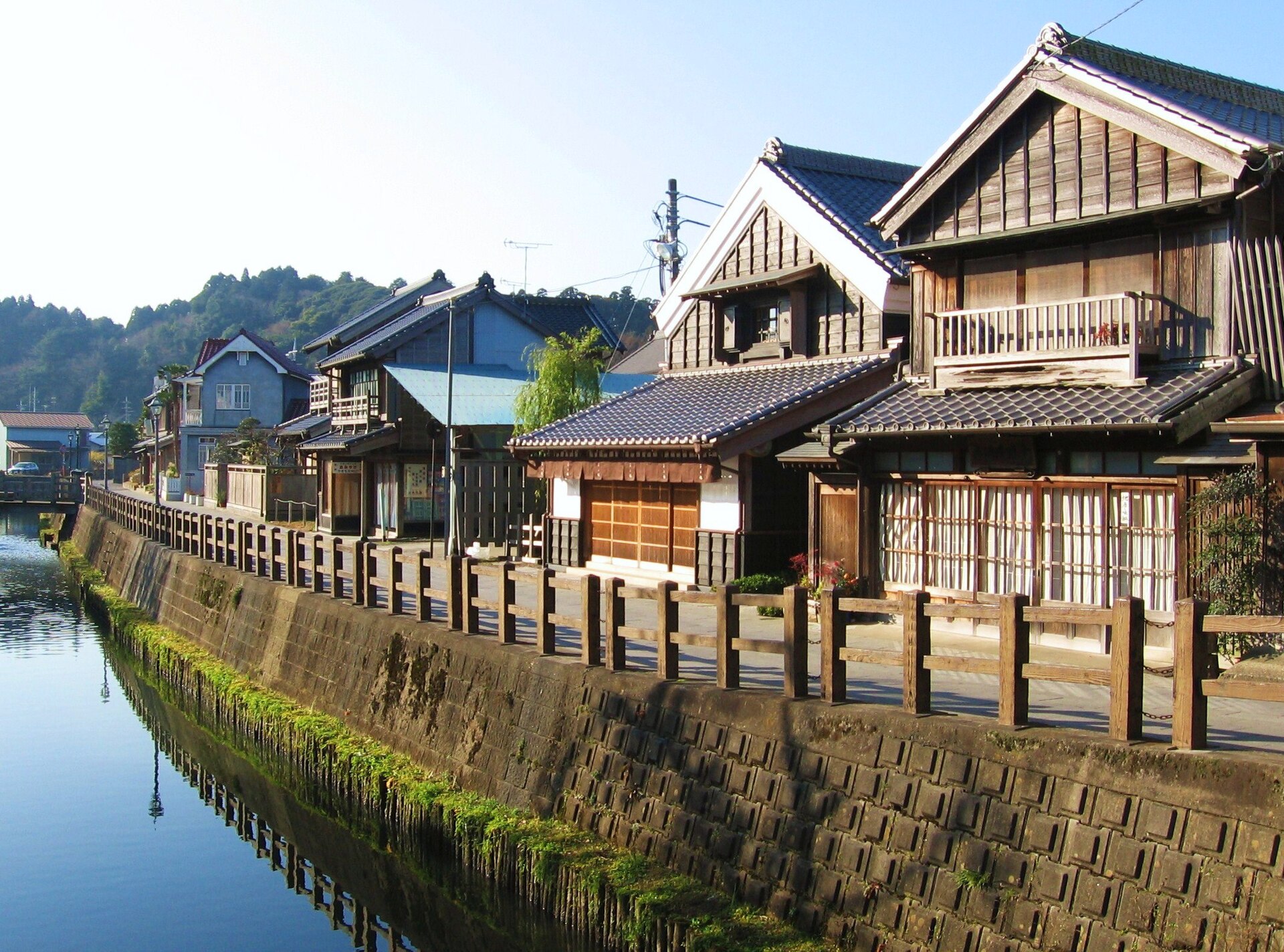 佐原本町的历史街区。