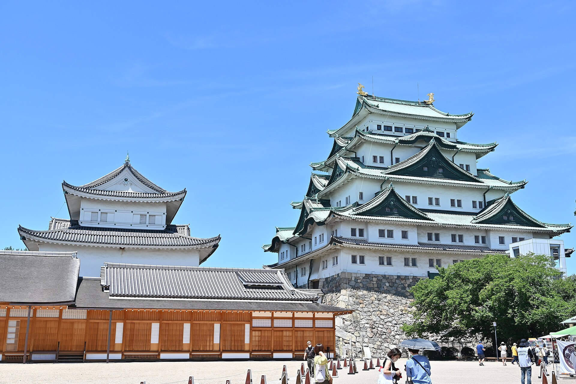 名古屋城的天守阁。